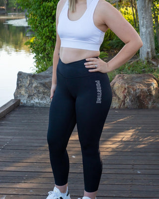 V shaped cross over leggings