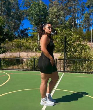 Fitted Quarter zip up romper