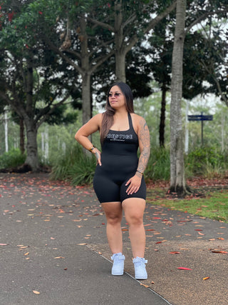 Butter soft halter neck romper