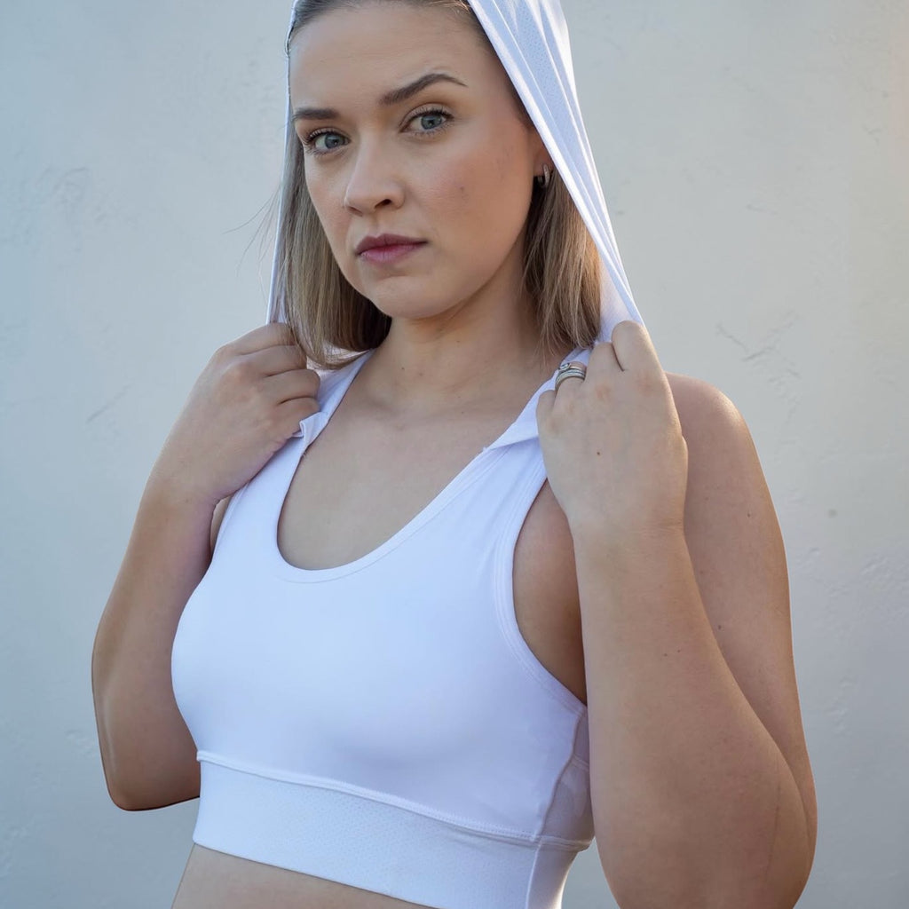 Hood sports bra